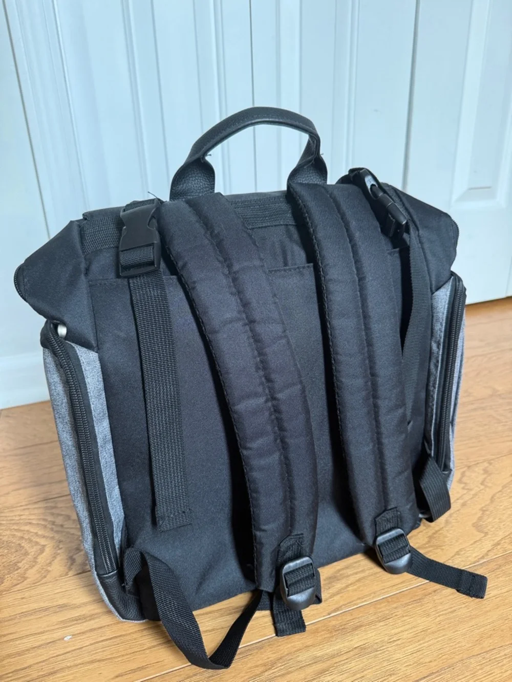 NWOT Eddie Bauer Cascade Sport Backpack Diaper Bag, Black